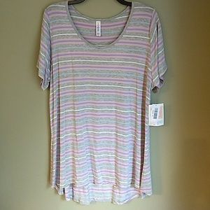 NWT Lularoe striped Classic T